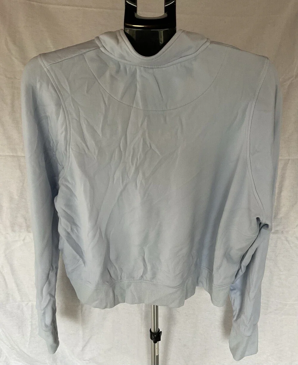 Danskin 1/2 Zip Cropped Sweatshirt, Baby Blue, Size XXL, Women’s